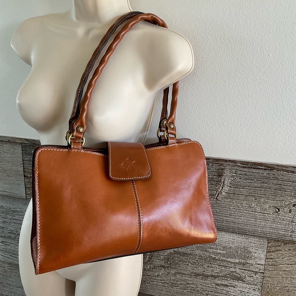 Patricia Nash Rienzo Full-Grain Leather Satchel